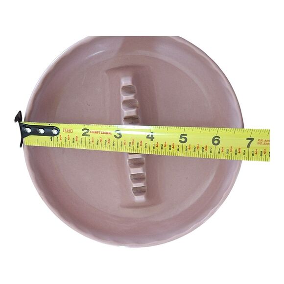 VTG Gessner GES-LINE #341 Melamine Executive Ashtray Dusty Rose Pink 7" MCM USA - Picture 8 of 8